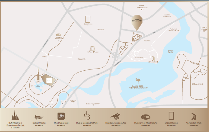 map | بن غاطي كولينان -  Binghatti Cullinan