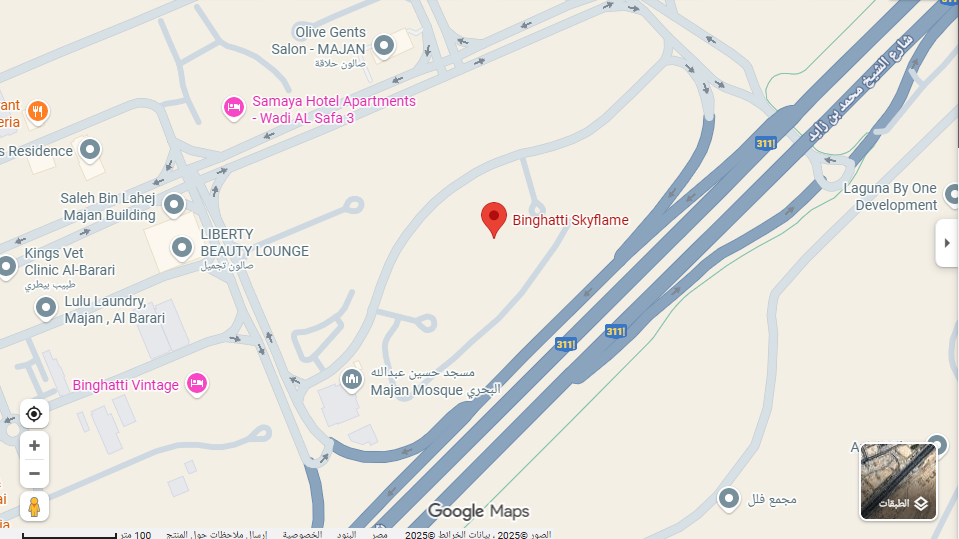 map 1 | بن غاطي سكاي فليم-  Binghatti Skyflame